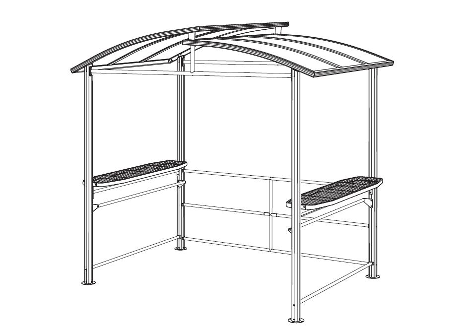 BBQ gazebo 8 ft x 5 ft हार्डटप निर्देशनहरू कसरी स्थापना गर्ने