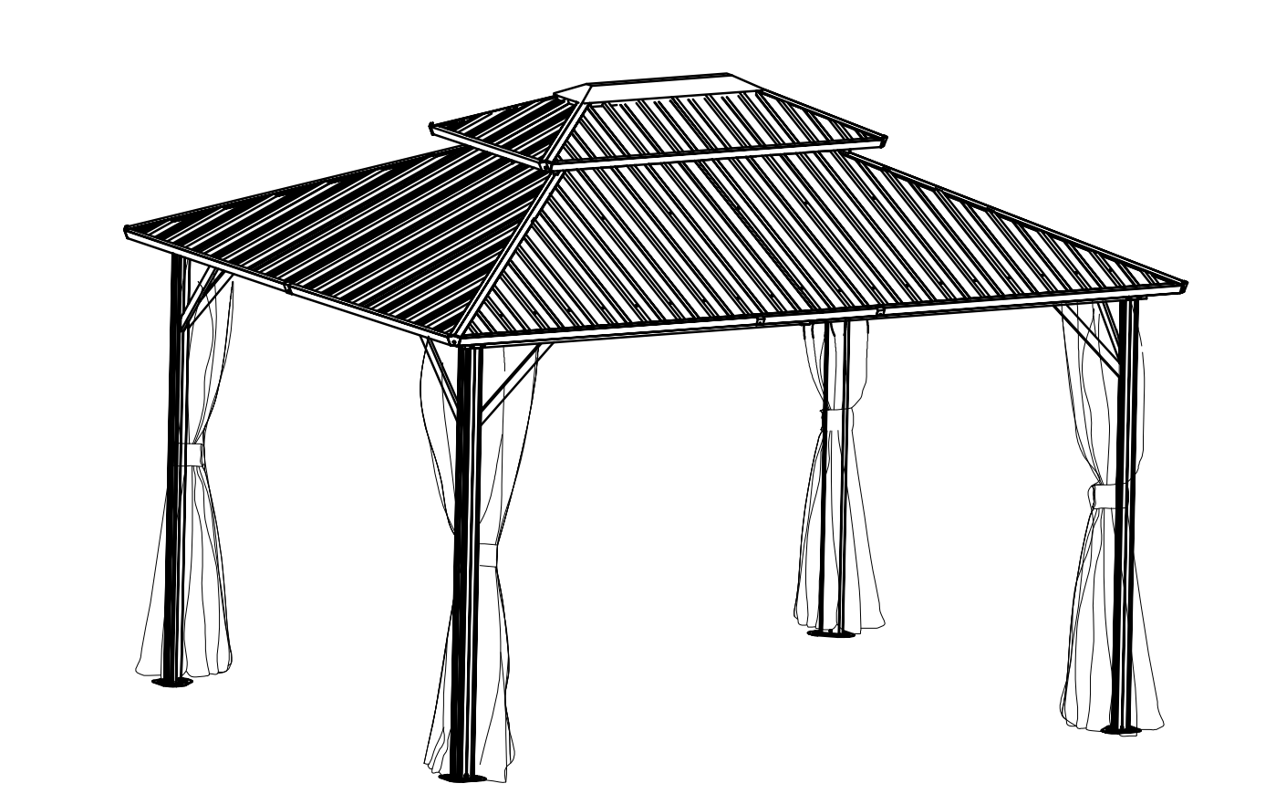 धातु Gazebo स्थापना गाइड