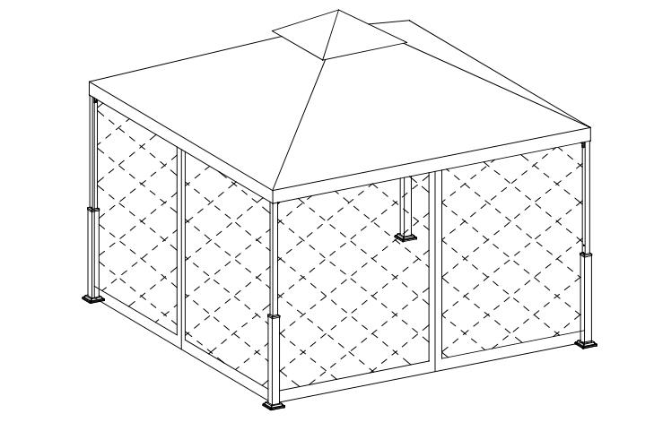 10X10Ft आँगन बगैचा Gazebo स्थापना गाइड