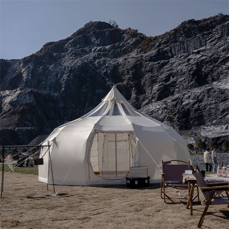 YMOUTDOOR आउटडोर क्यानभास बेल टेन्टले ग्ल्याम्पिङ व्यवसायमा के फाइदाहरू ल्याउँछ?