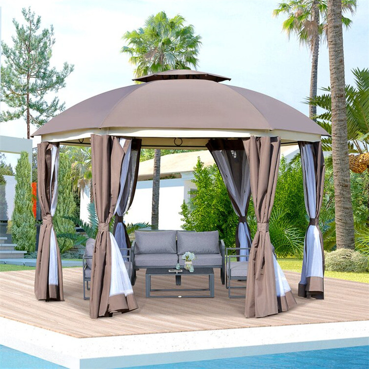 12' x 12' गोल आँगन Gazebo