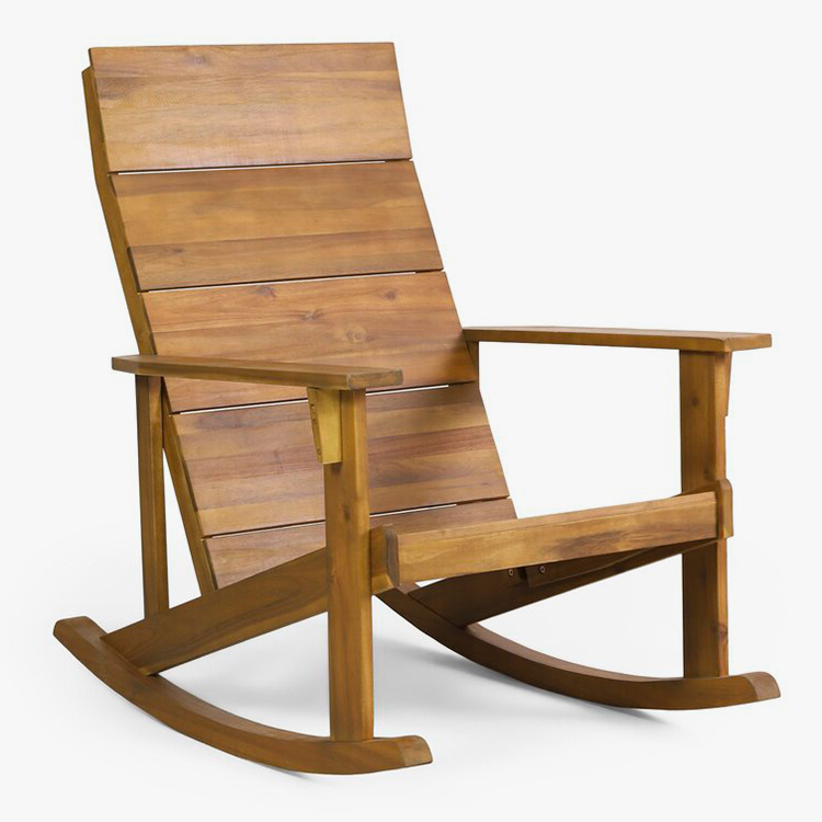 ठोस काठ Adirondack रकिङ कुर्सी